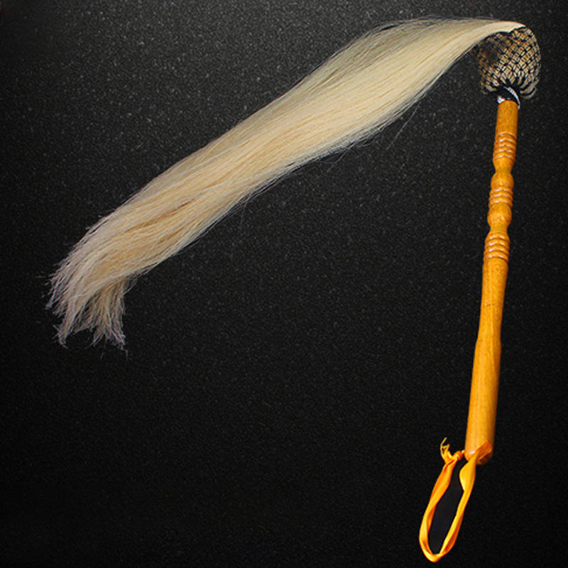 马尾佛尘 浮尘 马尾佛尘 太极拂尘 武术拂尘道教法器用品批发