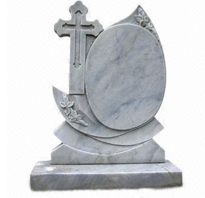 厂家直销 供应十字架大理石墓碑 天然石材雕刻 碑石 ffmbs-136