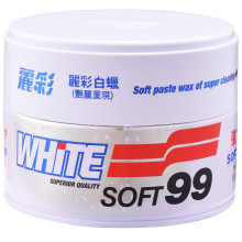 SOFT99白色车蜡 汽车白色浅色银色车抛光油蜡去细划痕去污渍固蜡