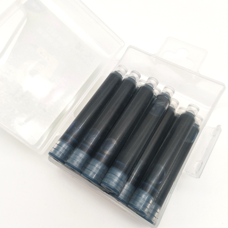 批发墨囊汉诺可擦蓝/黑色/蓝黑/红色/消字水墨囊15支盒装钢笔通用
