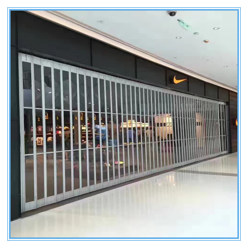 铝合金水晶折叠门推拉折叠门汽车美容推拉门折叠门铝合金包邮