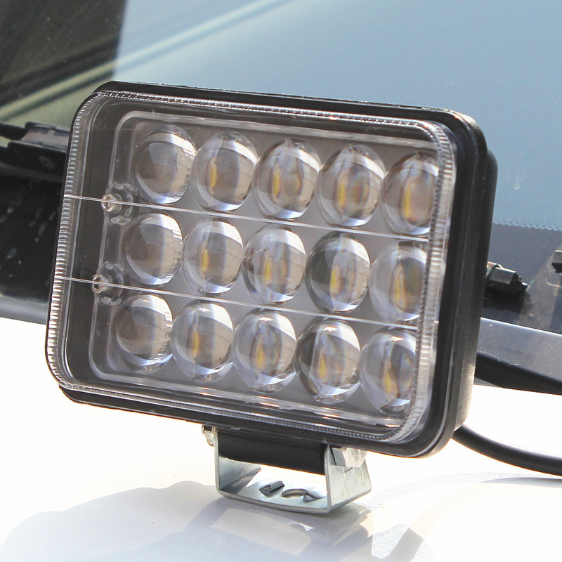 12伏汽车led射灯24伏led货车改装大灯拖拉机前收割机强光射灯包邮