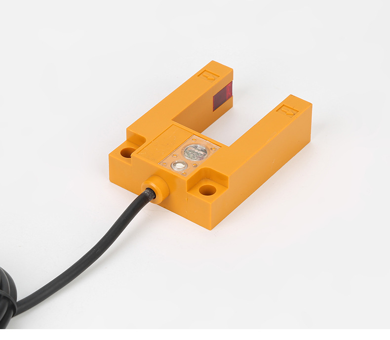 浙亿红外线e3s-gs30e4凹槽型光电开关传感器接近开关电感式