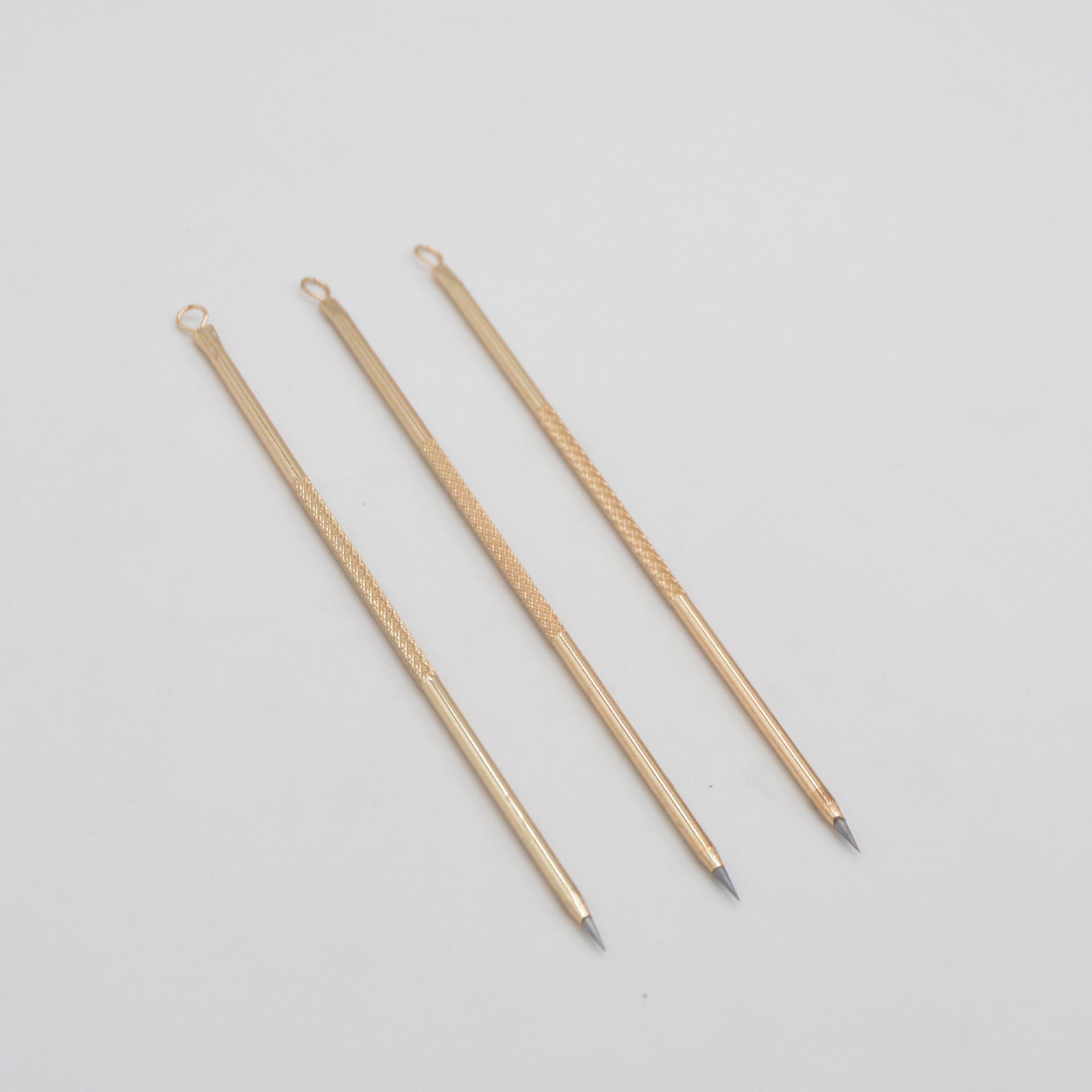 厂家现货批发 不锈钢镀金粉刺针 电镀暗疮针去痘痘 美容针