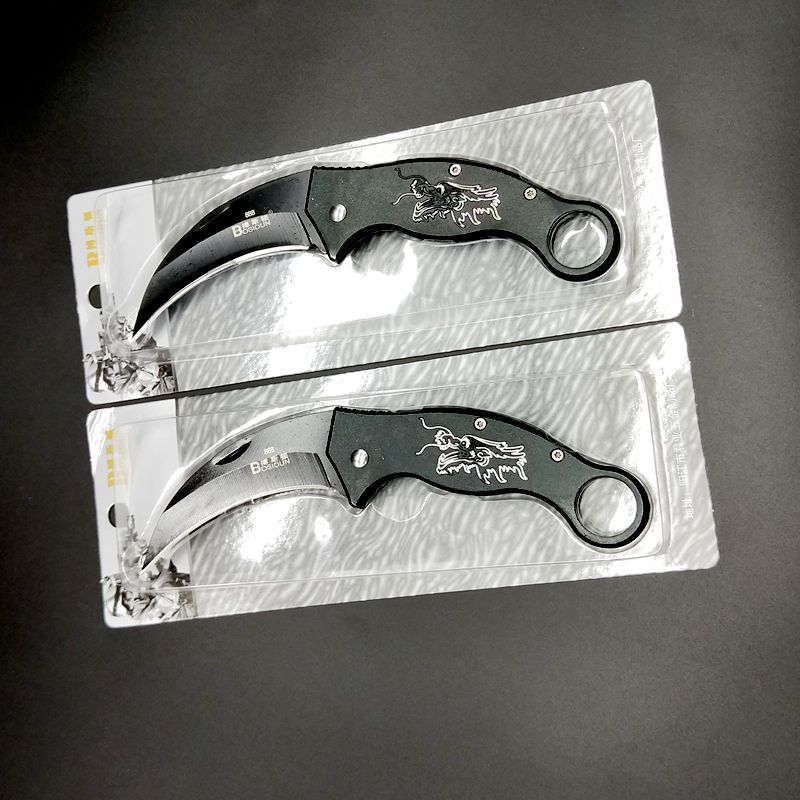 搏斯顿888爪刀 迷你随身携带折叠刀 户外精品小刀 防身折刀弯刀