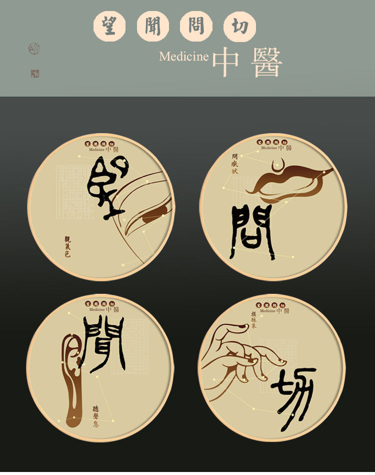 中医望闻问切装饰画 中医馆装饰字画挂画 中式 张仲景 孙思邈画像