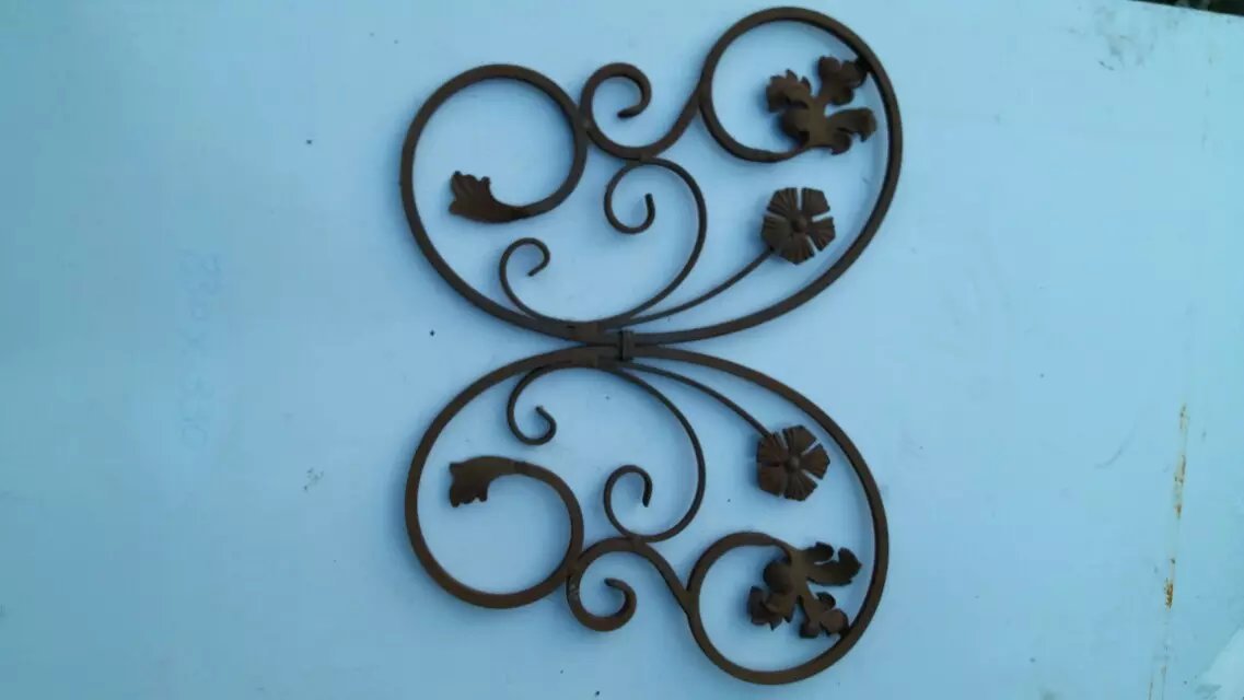 d山西铁花 铁立柱花 铁花架 定制锻打花 配件厂家直销035