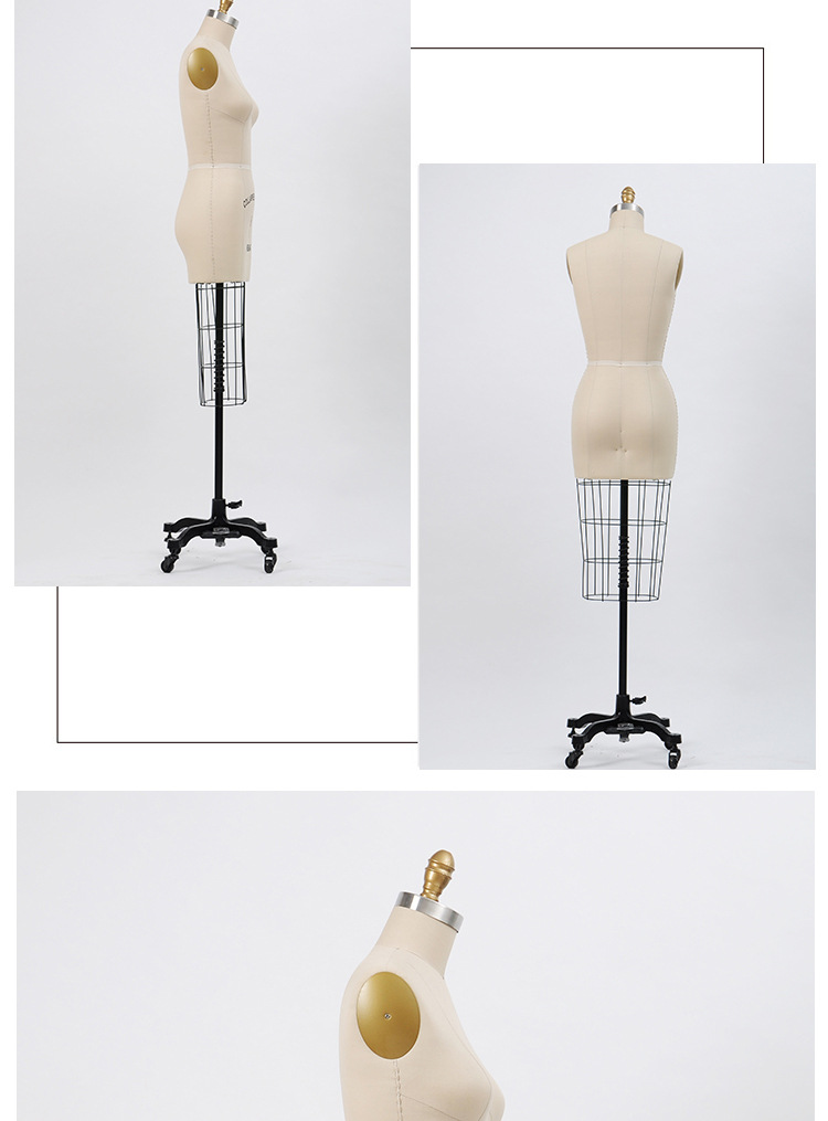 红邦人台 立体裁剪人台国内体84半身立裁人台 斜插针伸缩肩人台