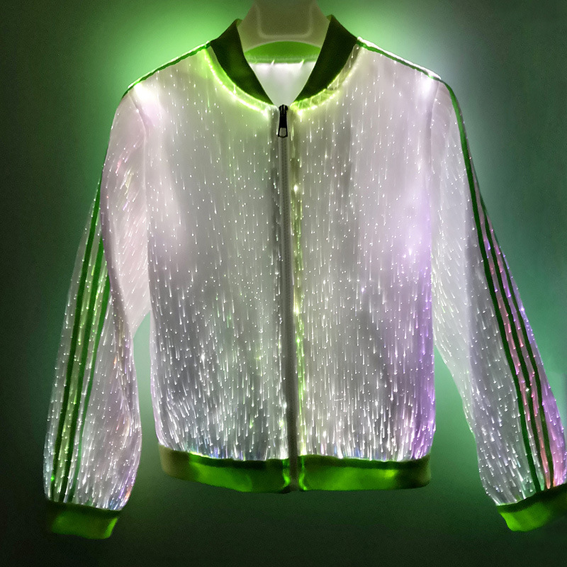 2020发光马甲 发光时装 炫酷光纤发光服装