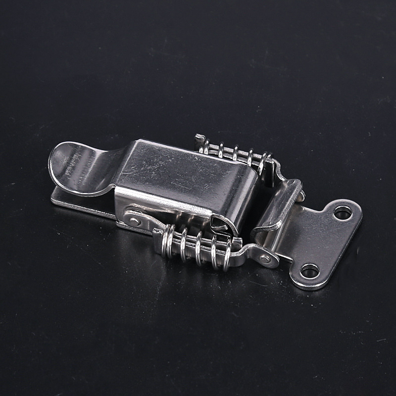 厂家直销 工具箱弹簧搭扣 木箱电箱箱扣 铁皮箱搭扣 3.6寸 不锈钢