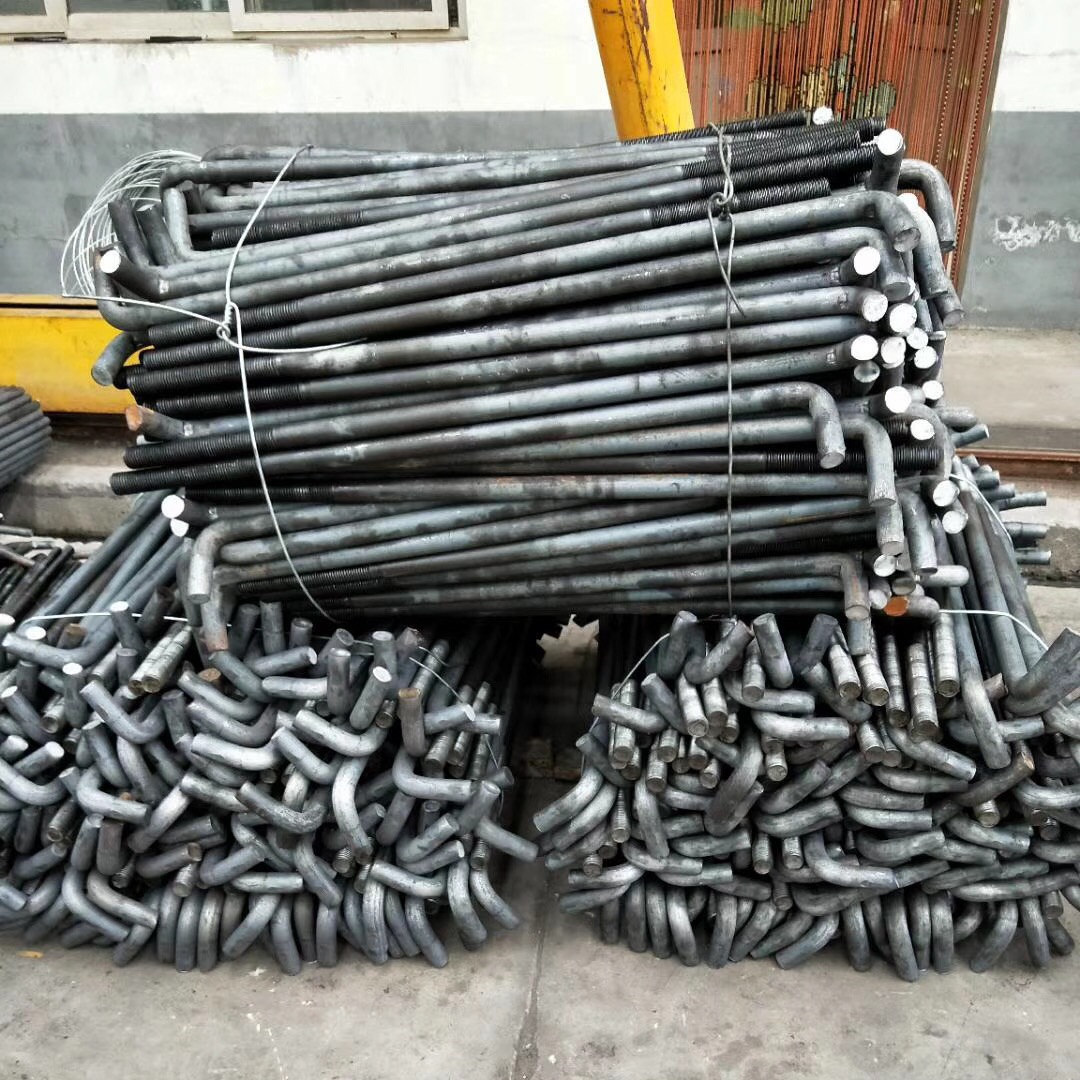 l型地脚螺栓厂家 m20-m30现货7字地脚丝预埋件m16-m52可定做