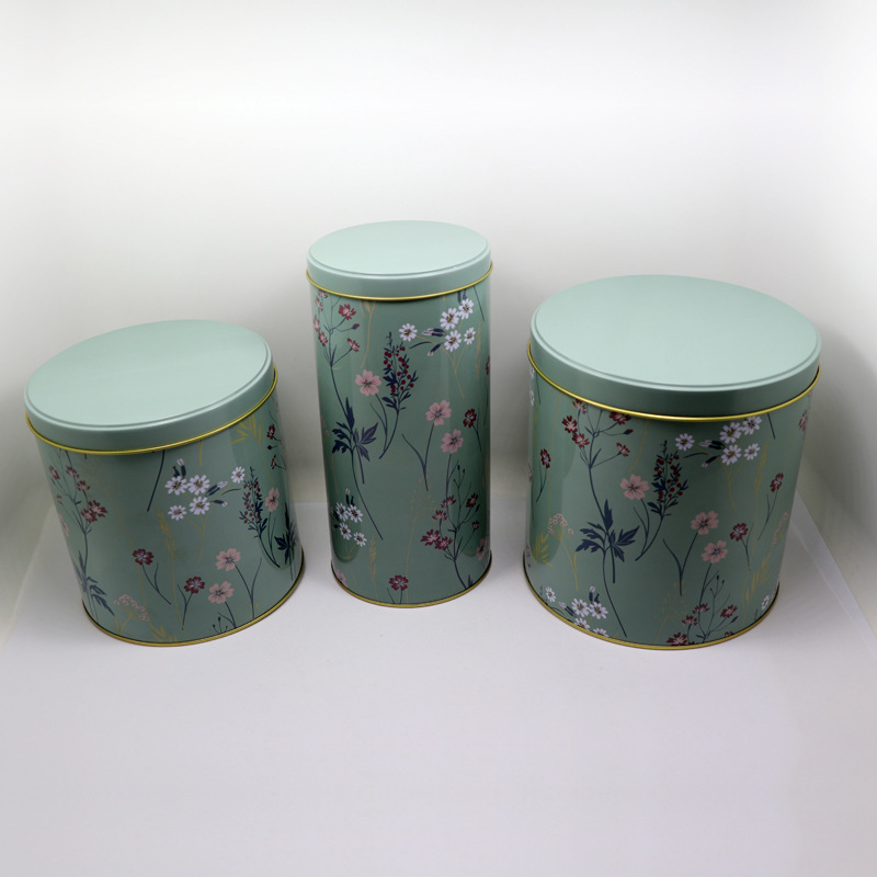 厂家直销马口铁礼品包装盒 精美食品铁盒 茶叶铁罐 圆形铁盒包装