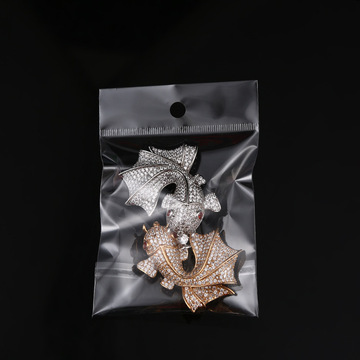 opp饰品卡头袋包装袋 玩具小透明卡头opp袋 自粘袋挂孔加印logo