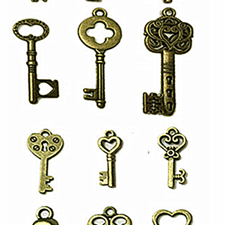 Creative Retro Ornament Bronze Key 18 Mixed Diy Ornament Accessories Zakka