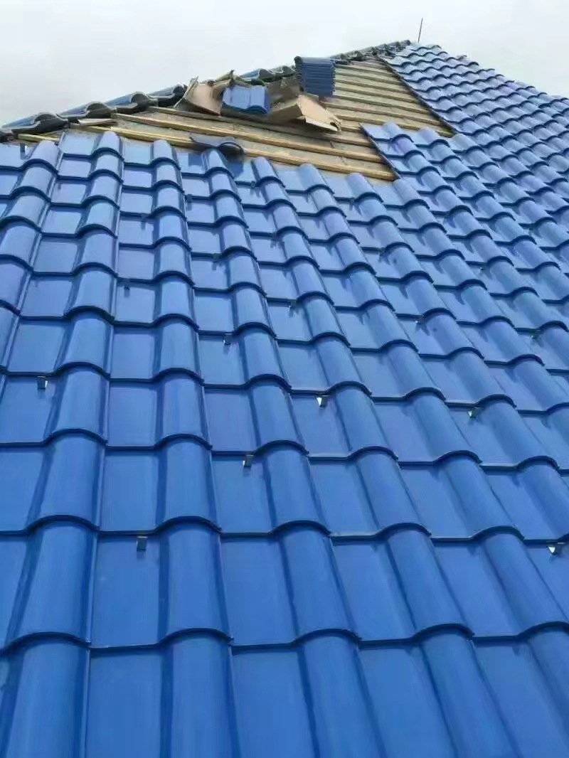 欧式别墅园林自建房 305*305mm 防水欧式陶瓷琉璃 西班牙瓦片