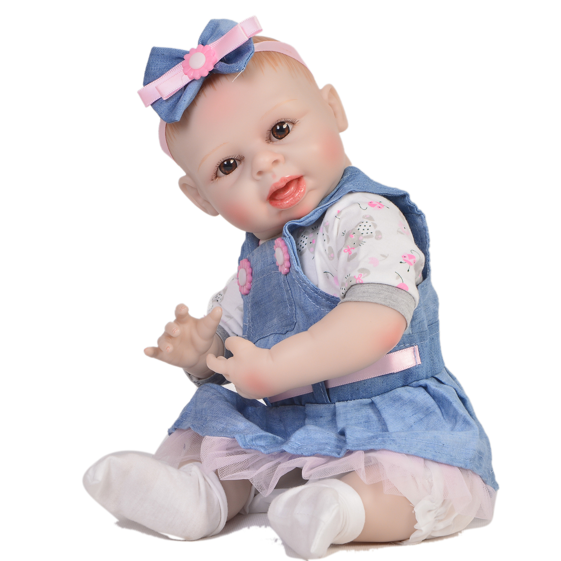 keiumi 17寸重生娃娃全胶可入水reborn baby doll 42cm 仿真婴儿