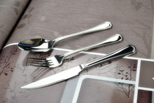 广州银貂餐具 家居刀叉勺 无磁系列不锈钢餐具 出口西餐刀叉勺
