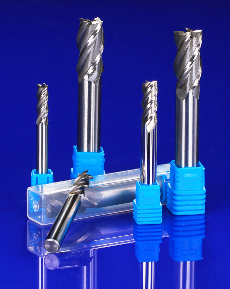 高速钢6542铣刀数控刀具刀头加长4刃不锈钢铣削直柄立铣刀