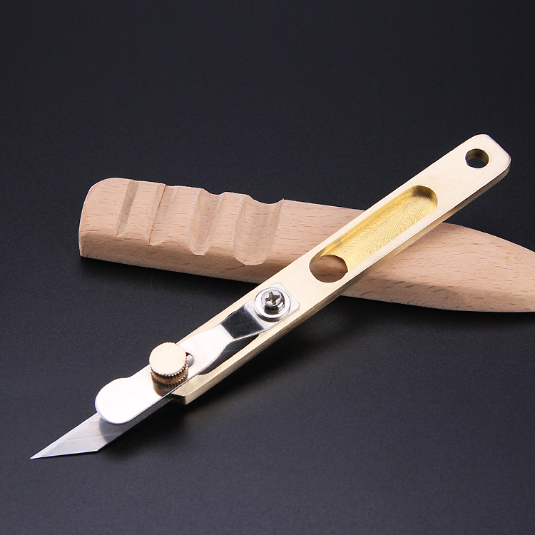 钱包修边刀银包皮夹开条刀皮革铜修边刀手工diy修边修正间距切割