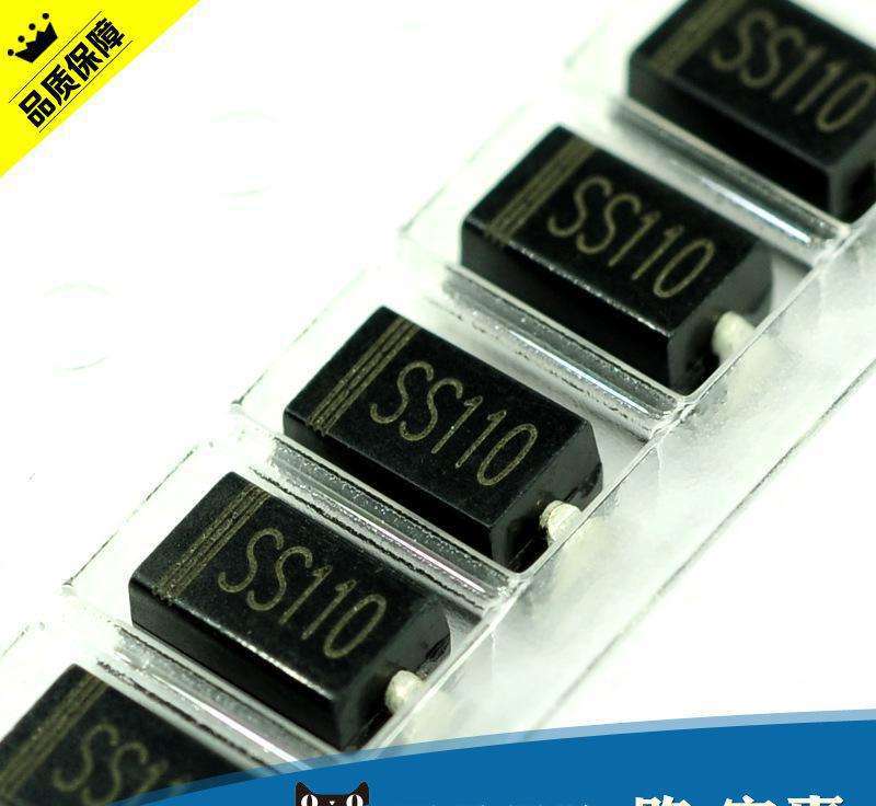 批发热销肖特基二极管ss110 sma 1a 100v原装大量现货超低价促销