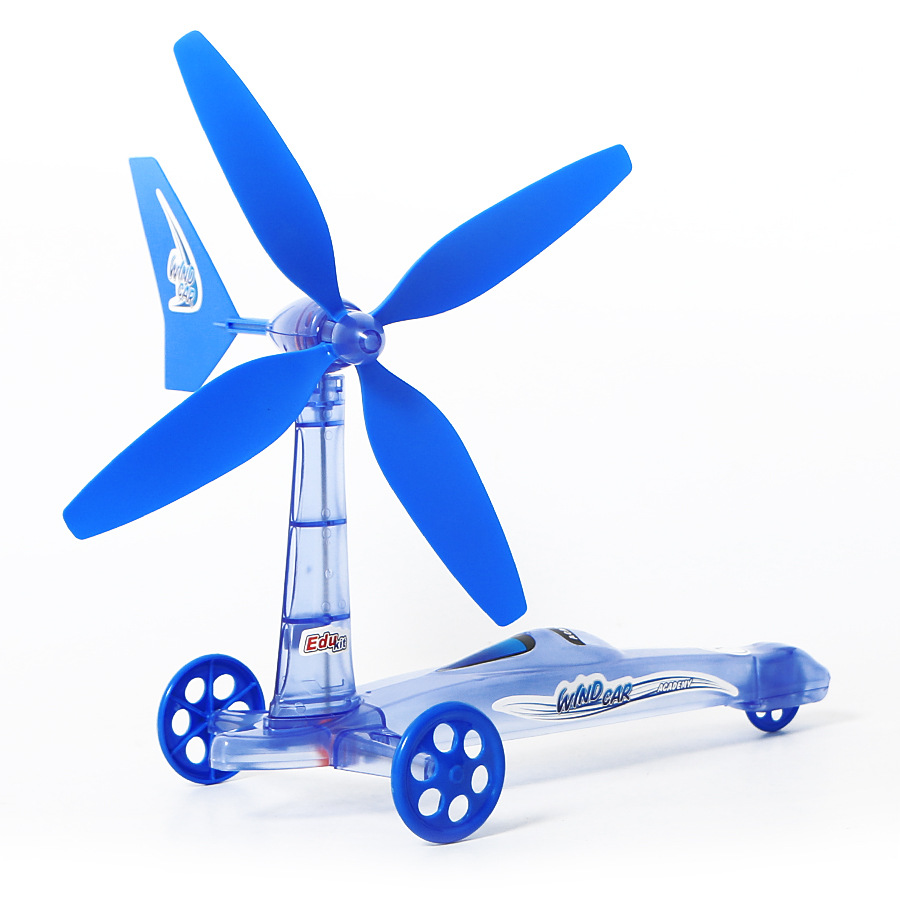 科技小制作儿童益智实验玩具风能动力车玩具diy新奇特科教玩具