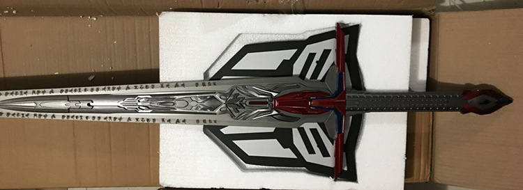 变形金刚5武器周边 擎天柱星辰剑变5审判之剑金属道具模型不开刃