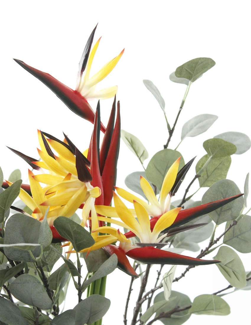 仿真花pu天堂鸟假花pu花鹤望兰 家居装饰外景布置插花配材pu05小