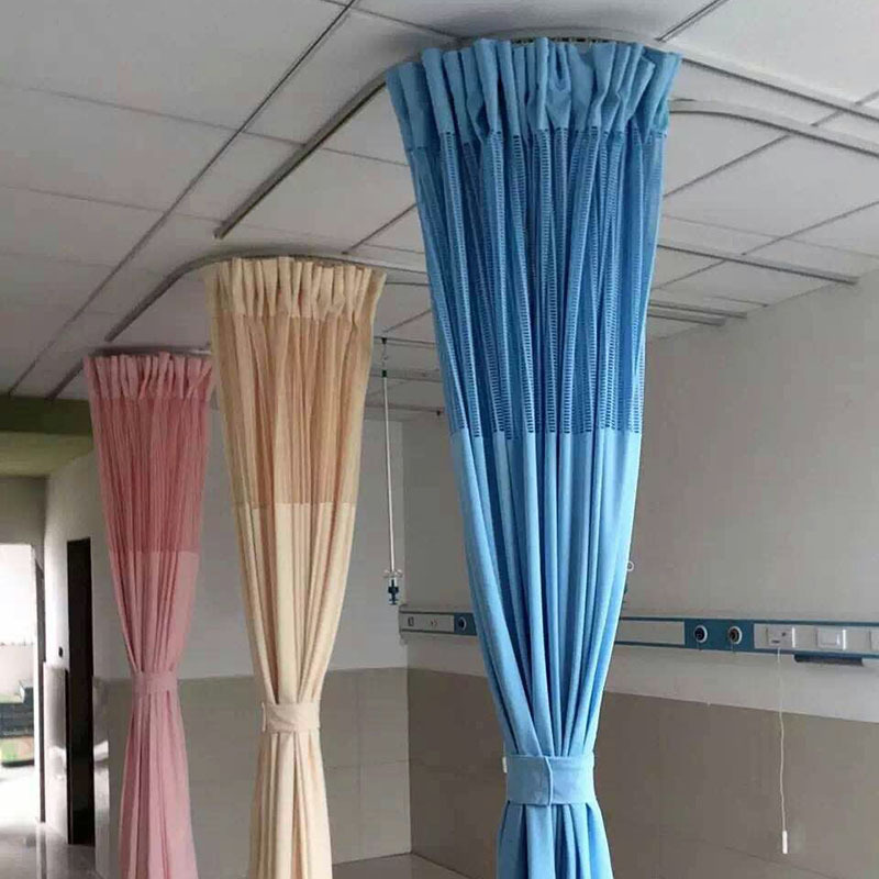 阻燃医用隔帘高精密 纯色遮光窗帘 病房轨道窗帘 支持定做