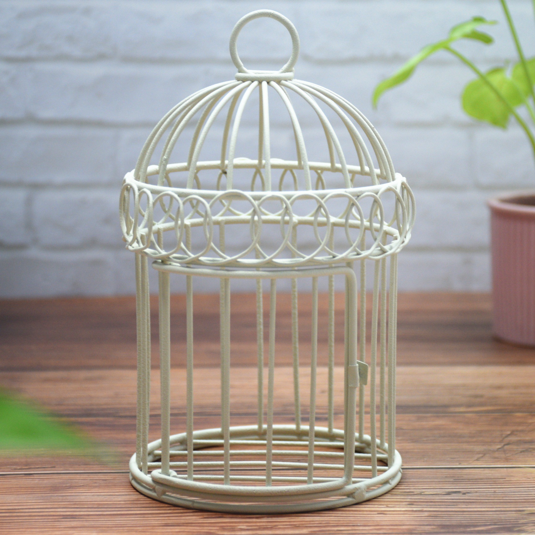 简约迷你铁艺摆饰鸟笼桌面收纳装饰鸟笼摆件吊挂多肉置物厂家直销