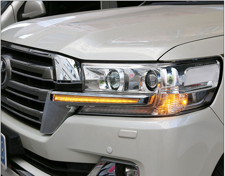 丰田兰德酷路泽改装16-17陆巡大灯总成流水led转向灯land cruiser