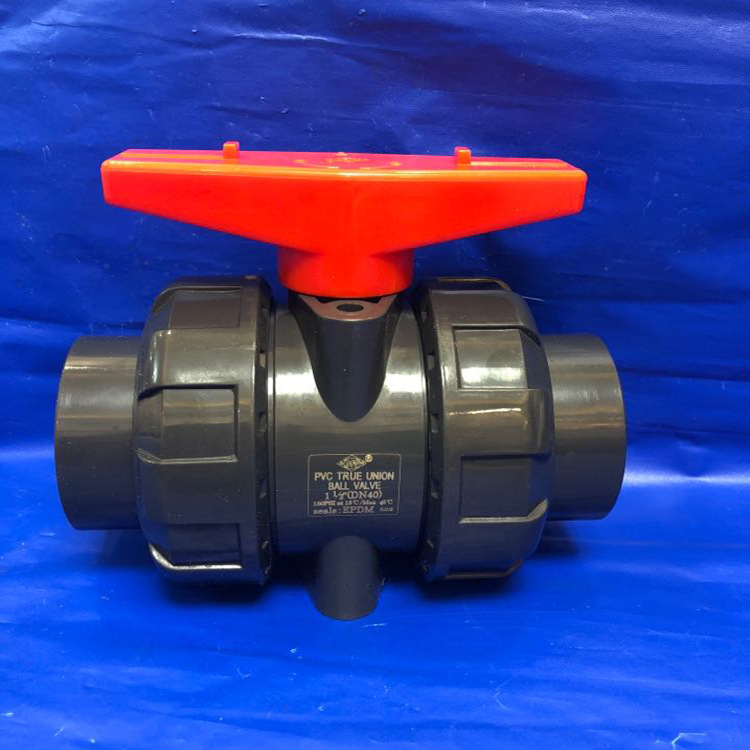 协羽dfp美标upvc球阀ansi sch80塑料阀门pvc双由令球阀 活接球阀