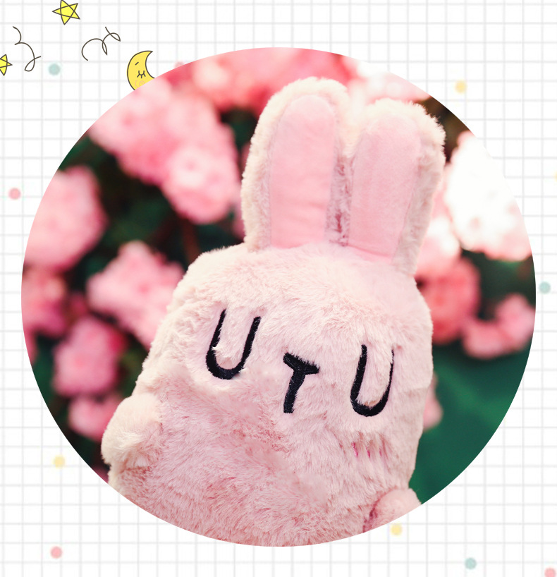 新款rabi兔毛绒玩具可爱拉比兔公仔抱枕安抚兔布娃娃抱枕生日礼物