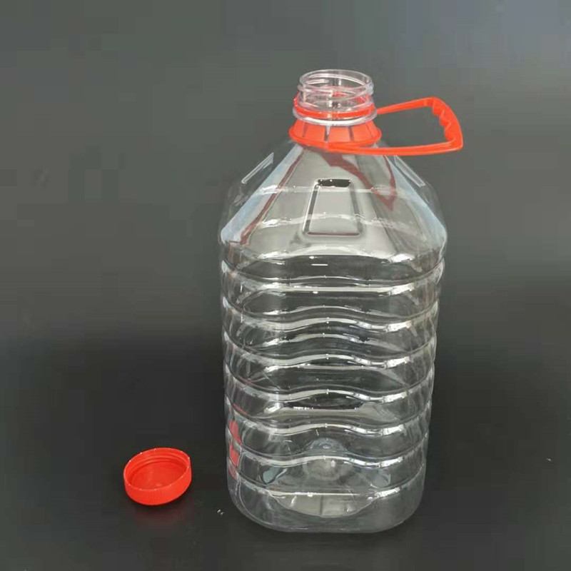 批发5斤透明pet塑料瓶 新款白酒桶 色拉油桶2.5l酒精桶消毒液桶