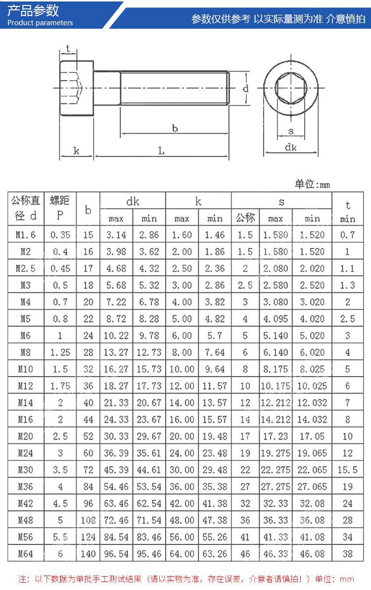 国标gb70圆柱头内六角螺丝/杯头螺栓/螺丝钉发黑8.8级m8m10m12