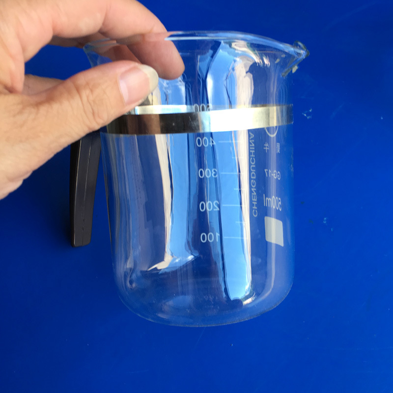 带柄烧杯500 800 1000ml 蜀玻具塑料柄玻璃烧杯 蜀牛牌