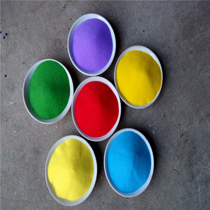 厂家直销细白沙 环保彩砂 染色彩砂 价格优惠 颜色可定制