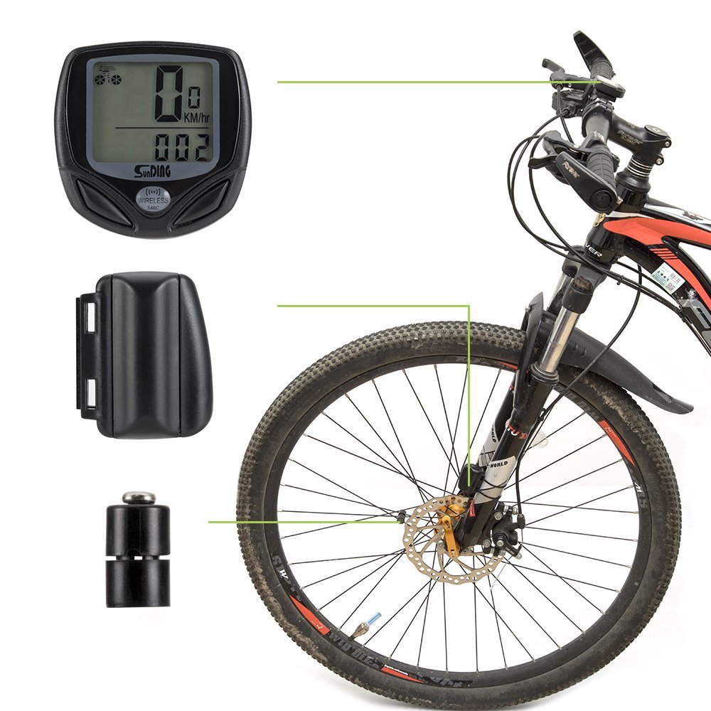 顺东无线自行车548c码表 骑行山地车里程表 速度表计速器