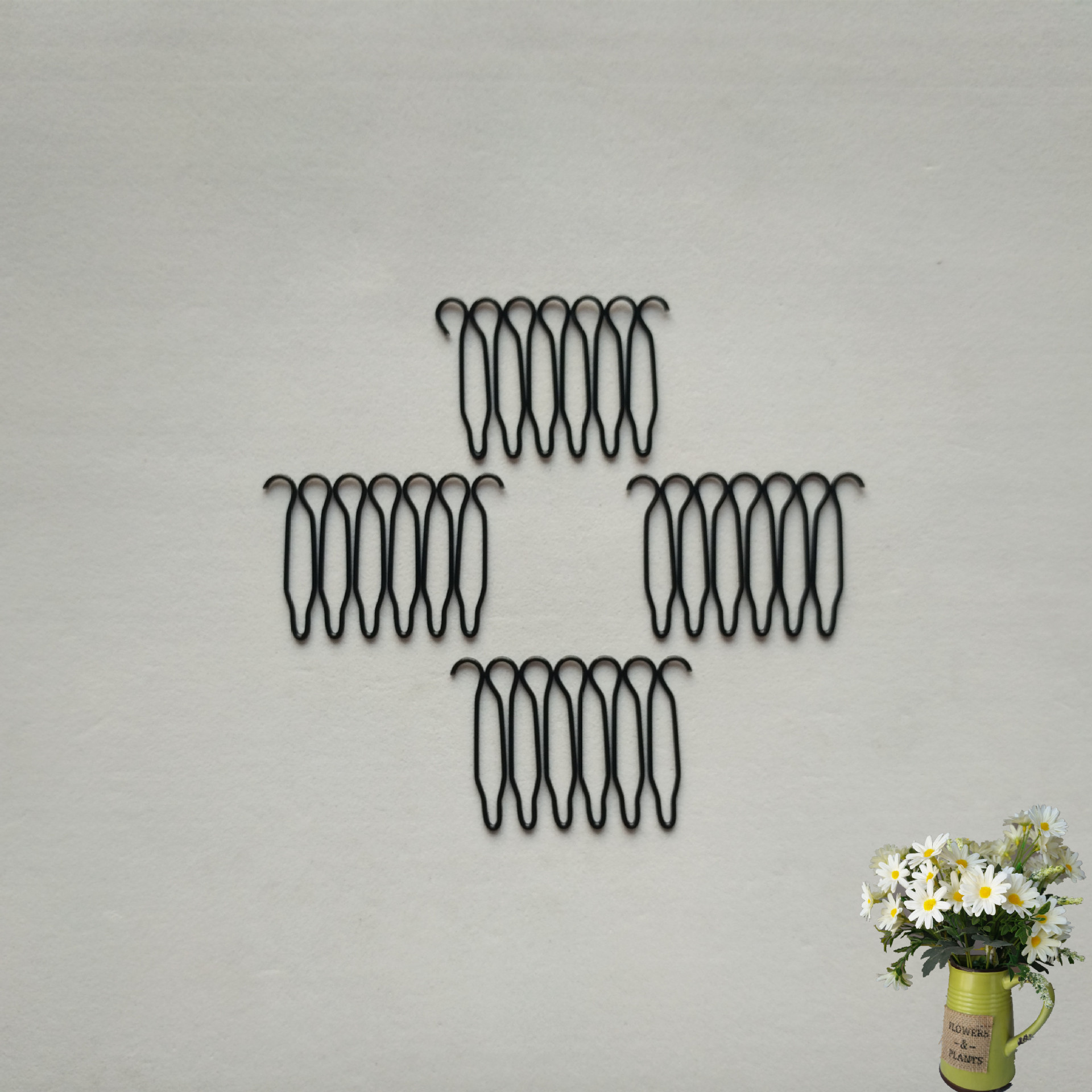 大量批发假发辅料网帽卡子定制齿数网帽梳弹簧梳假发配件钢卡