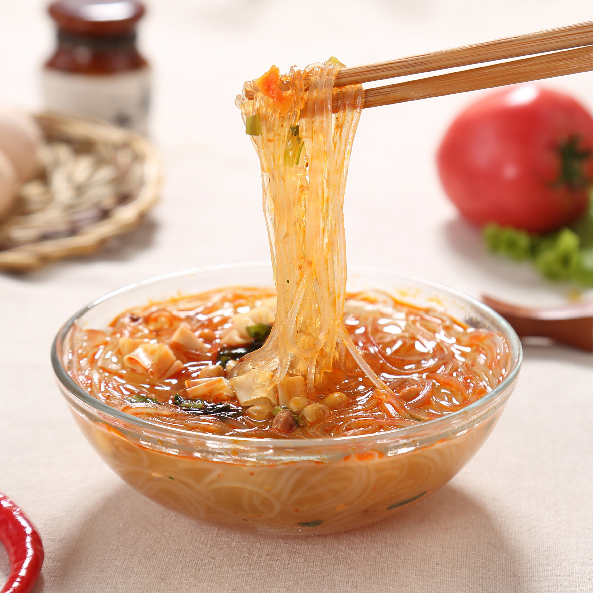 供应 德义食品-纯马铃薯水晶粉丝80g 25袋装