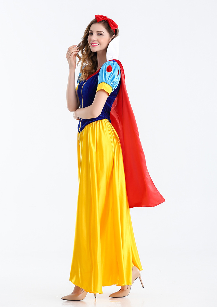白雪公主裙子成人礼服cs角色扮演化妆舞会派对舞台装ds演出服装