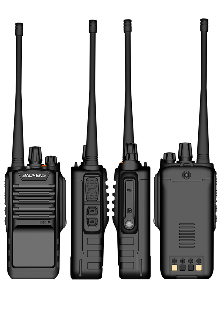 对讲机民用1-50公里 宝锋bf9700宝峰 防水调频率手台军工8w自驾游