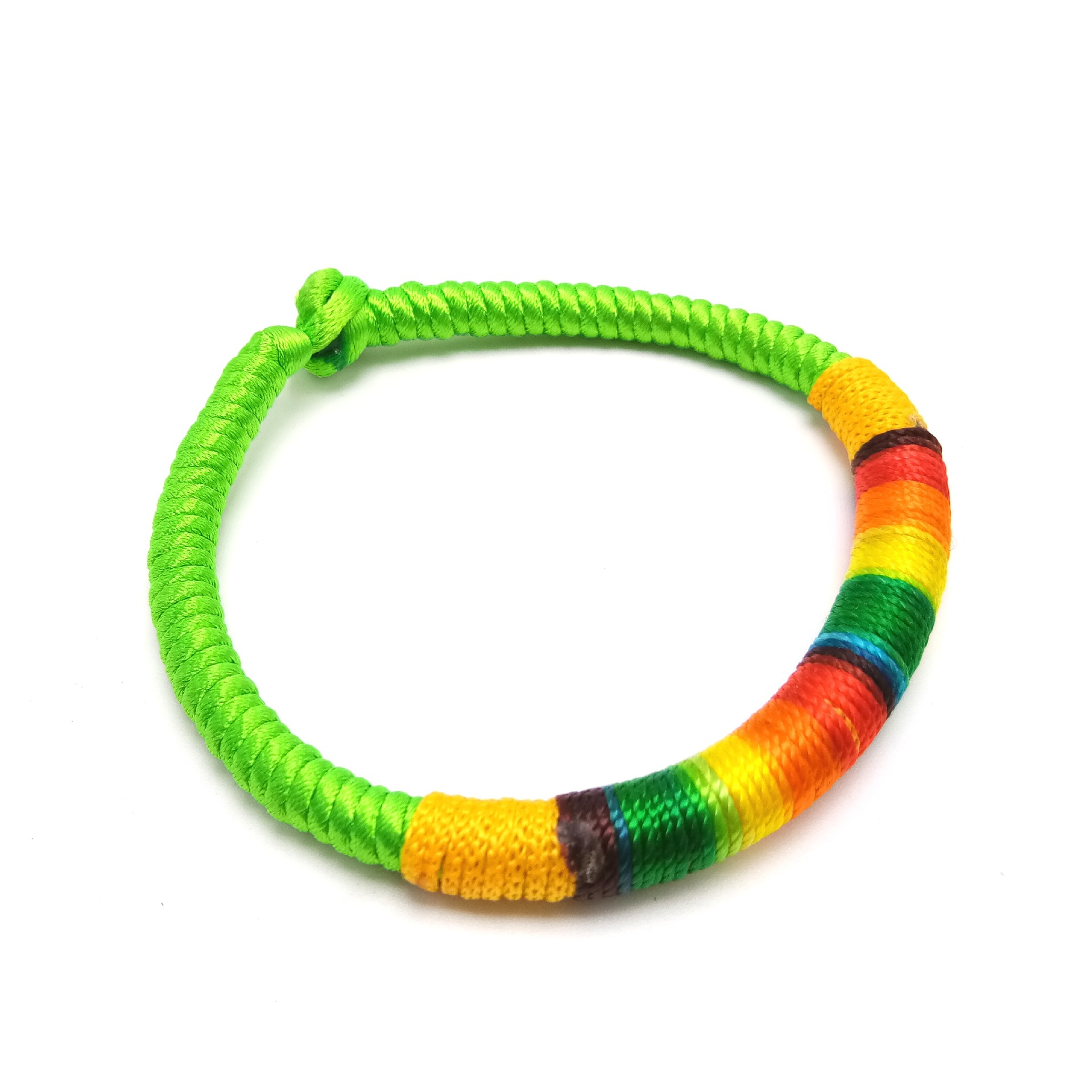 民族风五彩线编织金刚结粗款端午节五彩绳手链手串活动礼品