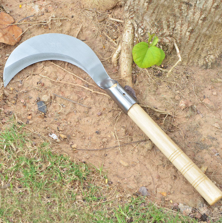 1成交1.4万件农用镰刀锰钢折叠镰刀割草刀折合式镰刀备用刀片割菜