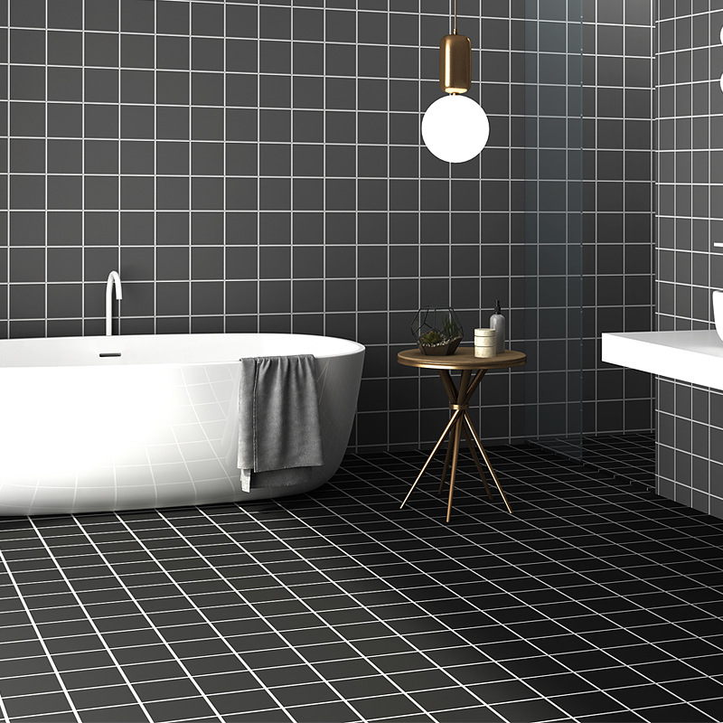 卫生间防水耐磨自粘地贴墙贴厕所浴室地砖地板贴纸墙壁纸瓷砖贴纸