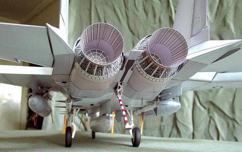 1:32美国f-15i鹰式战斗机 以色列空军 纸模型 飞机模型 手工diy