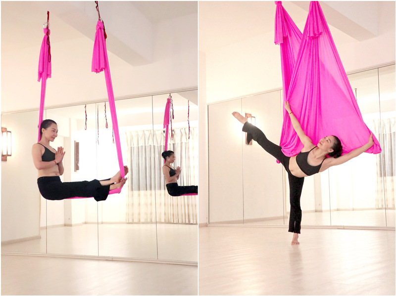 批发瑜伽馆反重力空中瑜伽弹力吊床室内吊绳吊带修身美体辅助用品