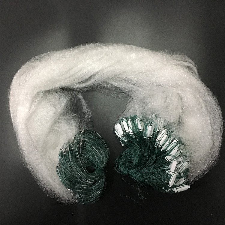 小鱼网单层粘网捕鱼网1米15指50米略加重单层沾网丝网挂网白条网