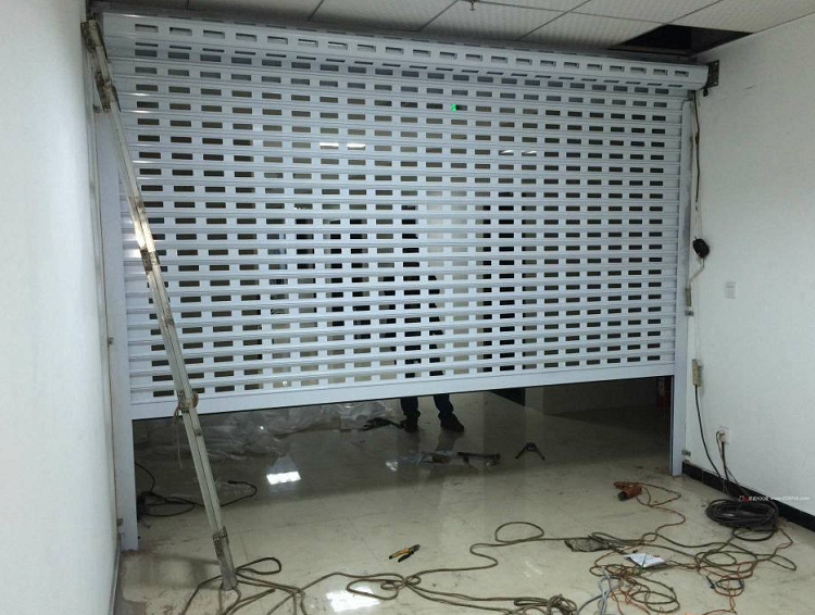 定制安装不锈钢网闸门银行电动网闸门通花闸门自动卷帘门防盗通风