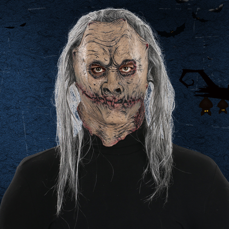 万圣节人脸鬼面具恐怖生化丧尸魔鬼头套鬼屋节庆搞怪成人搞笑吓人