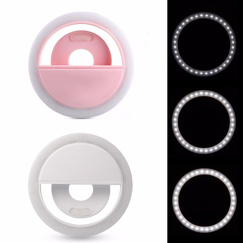 Led Mobile Phone Fill-in Light round Rechargeable Rk12 round Fill Light